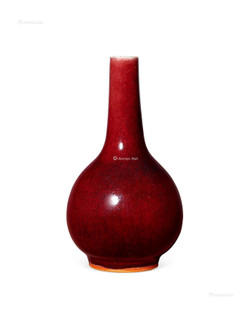 郎窑红釉小胆瓶
