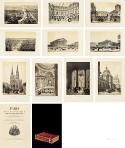 巴黎古典建筑和城市风貌巨幅版画集