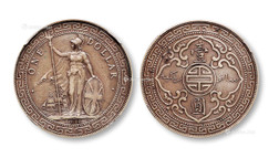 1911年英属贸易壹圆站洋银币