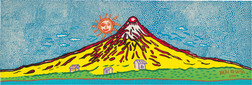 《七种颜色的富士山 - 我的生命永远闪耀，即使经过数十亿光年，这种人类的爱也不会消失》