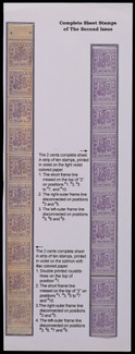 汉口书信馆1893-94年第二次及三次版2分新票全张10枚各一件