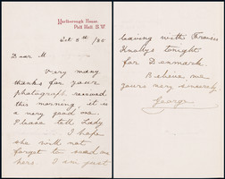 “温莎王朝的开创者”乔治五世（King George V）亲笔信，附证书