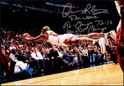 “大虫”丹尼斯·罗德曼（Dennis Rodman）亲笔签名长篇题记照片，附证书