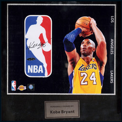 “黑曼巴”科比·布莱恩特（Kobe Bryant）亲笔签名照，附证书