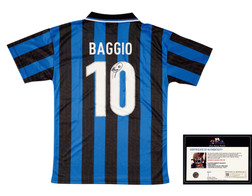 “忧郁王子”罗伯特·巴乔（Roberto Baggio）亲笔签名国际米兰队球衣，附证书