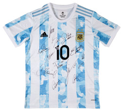 阿根廷足球国家队签名球衣，附证书