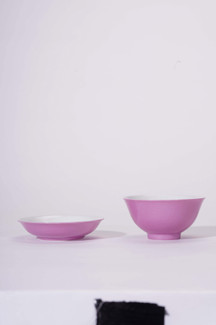 胭脂紫杯、盘
