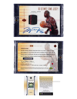 2000-01賽季 Upper Deck Ultimate Collection系列 邁克爾·喬丹（Michael Jordan）回購球衣簽字球星卡，限量20張，附Upper Deck證書