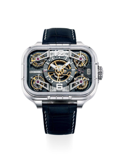 海瑞温斯顿 极罕有及创新，18k白金腕表