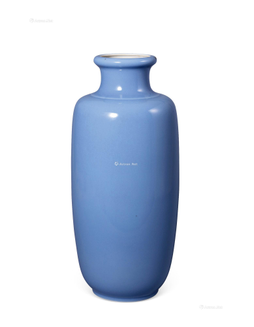 天蓝釉灯笼瓶