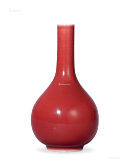 霁红釉小胆瓶
