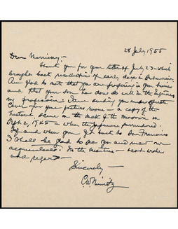 “美国五星上将”切斯特·尼米兹（Chester Nimitz）亲笔信