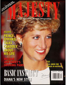 “英国最美王妃”戴安娜（Diana Spencer）亲笔签名杂志