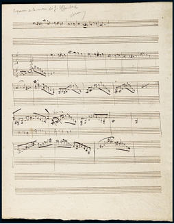 “古典轻歌剧创始人之一” 雅克·奥芬巴赫（Jacques Offenbach）手书代表作《康康舞曲》乐谱，附证书