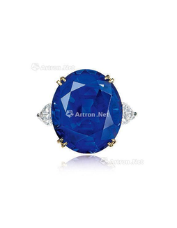 梵克雅宝设计 珍贵罕有23.49克拉缅甸「皇家蓝」蓝宝石配钻石戒指，未经加热