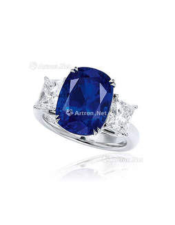 10.05克拉缅甸「皇家蓝」蓝宝石配钻石戒指，未经加热