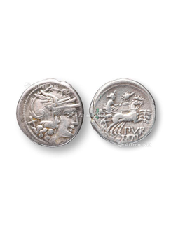 公元前75年 古罗马共和时期罗马女神银币