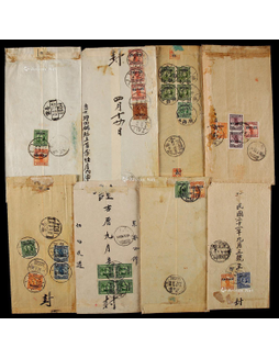 1932-35年云南地方挂号封一组8件