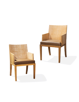 爱马仕 2019  棕色CALFSKIN牛皮及橡木软垫座椅