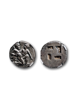 古希腊萨索斯岛标准重银币一枚