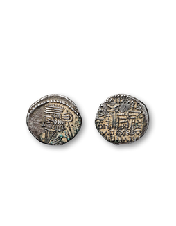 安息帝国沃洛加西斯三世银币一枚
