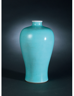 松石绿釉梅瓶