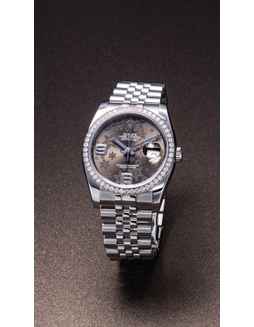 劳力士  优雅精美，精钢镶钻石自动链带腕表，备日期显示，「DateJust」，型号116244，年份约2010，附原厂国际保证卡