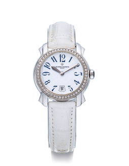 江诗丹顿  精致，女装白金镶钻石腕表，备日期显示，年份约2011