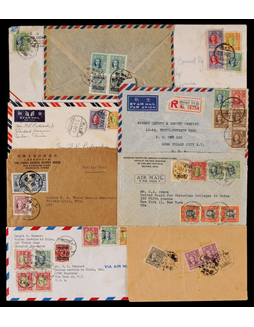 1948年上海寄美国封一组9件