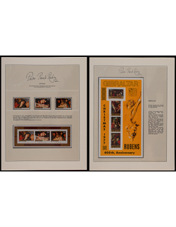欧洲著名画家鲁本斯邮票专题册一套三本