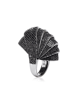 MATTIA CIELO设计 黑色钻石「ARMADILLO」戒指