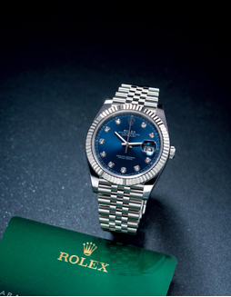 劳力士 精美，白金及精钢镶钻石自动链带腕表，备日期显示，「Datejust」，型号126334，年份约2020，附原厂国际保证卡