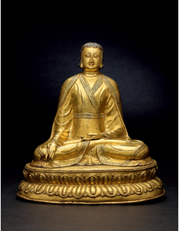 西藏铜鎏金玛尔巴