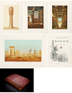 埃及建筑巨幅彩色版画集 （限量800套）