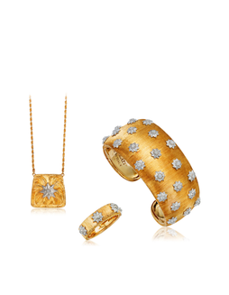 布契拉提设计 18K金及钻石手镯、戒指及项链套装