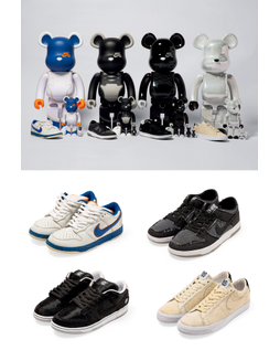 2002-2020 BE@RBRICK X NIKE SB系列 球鞋和积木熊4大全套