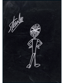 “美国漫画殿堂级大师”斯坦·李（Stan Lee）亲笔手绘《蜘蛛侠》画作，附证书