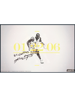 “黑曼巴”科比·布莱恩特（Kobe Bryant）亲笔签名81分纪念照片，附证书