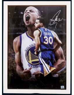 “NBA MVP获得者”斯蒂芬·库里（Stephen Curry）亲笔签名照，附证书