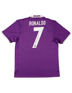 “世界足球先生”克里斯蒂亚诺·罗纳尔多（Cristiano Ronaldo）亲笔签名皇家马德里队球衣，附证书