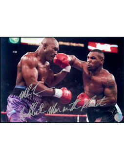 “世界拳王”迈克·泰森（Mike Tyson）亲笔签名赠言照，附证书