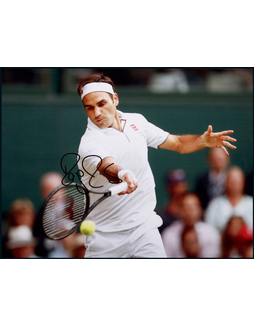 “网球男神”罗杰·费德勒（Roger Federer）亲笔签名照，附证书