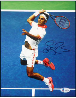 “网球男神”罗杰·费德勒（Roger Federer）亲笔签名照，附证书