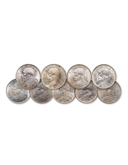 1914-1921年袁世凯像壹圆银币一组九枚
