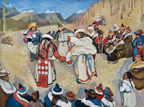 蒙藏人民歌舞图