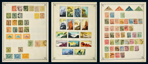 清代民国新中国及外国邮票集一本约2000枚