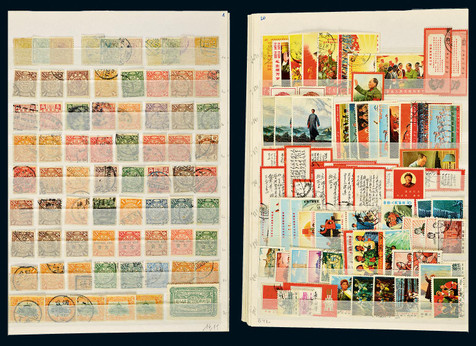 清代、民国新中国新旧票邮集一本约2400枚