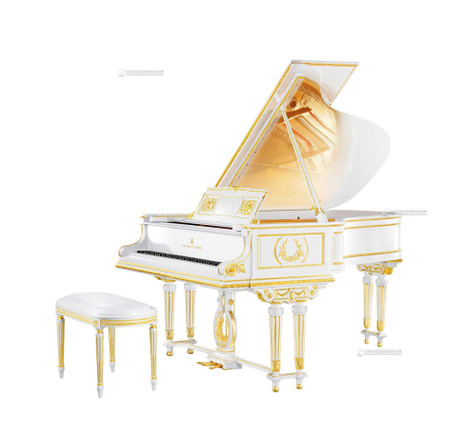 施坦威 蒂芙尼特别定制 24K鎏金豪华雕刻AII型钢琴