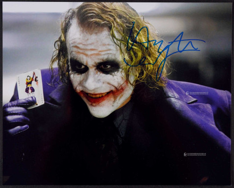 “小丑”希斯·莱杰（Heath Ledger）亲笔签名照，附证书
