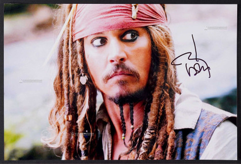 “杰克船长”约翰尼·德普（Johnny Depp）亲笔签名照，附证书